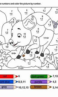 Image result for Free Printable Math Coloring Worksheets