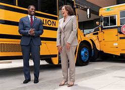 Image result for Kamala Harris Proterra Bus Images