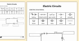 Image result for Electrical Circuit Diagram Worksheet