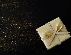 Image result for Golden Gift Box with Simple Black Background