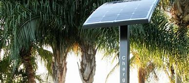 Image result for Wooden Solar Charging Station