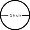 Image result for 1 Inch Actual Size Picture