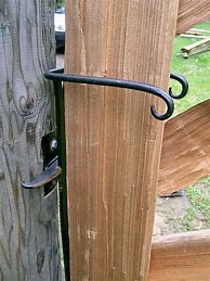 Image result for Wood Fence Gate Latch