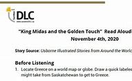Image result for Characters in King Midas and the Golden Touch