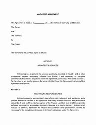 Image result for Architect Contract