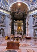 Image result for Picture of the Throne of the Pope in Vatican City