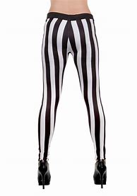 Image result for Black and White Stripe Leggings