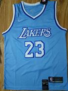 Image result for LeBron James Blue Lakers Jersey