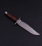 Image result for damascus bowie knife