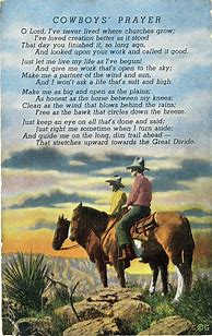 Image result for Cowboy Prayer Poem