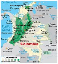 Image result for Colombia Karta