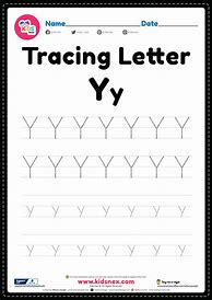 Image result for Letter Y Tracing Template