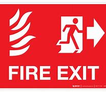 Image result for Fire Exit Only Sign