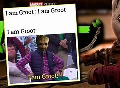 Image result for Rocket and Groot Meme