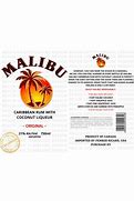 Image result for Malibu Rum Label