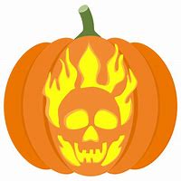 Image result for Fire Pumpkin Stencils