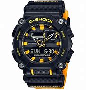Image result for Casio Black and Yellow Watch