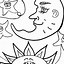 Image result for Full Moon Coloring Pages