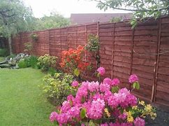 Image result for Horizontal Wood Privacy Fence Panels