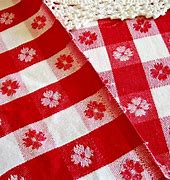 Image result for Red Check Tablecloth