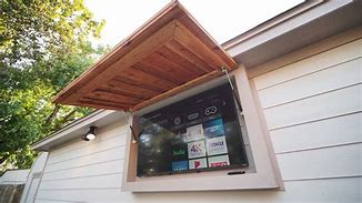 Image result for Outdoor TV Recessed Cabinet