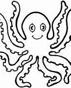 Image result for Octopus Clip Art Black and White in Sea