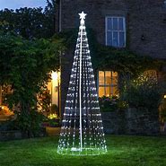 Image result for Outdoor String Light Christmas Tree