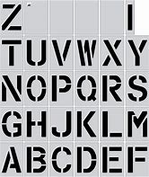 Image result for Alphabet and Number Stencils for Parking Lots