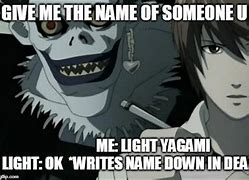 Image result for Light Death Note Meme