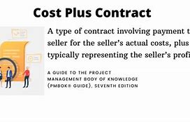Image result for Cost Plus Contract Types