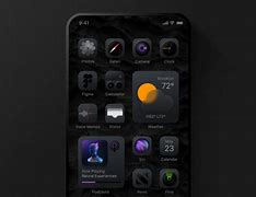Image result for Black Theme Home Screen