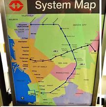 Image result for Map of MRT and LRT Stations in the Philippines