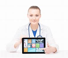 Image result for Doctor Holding iPad