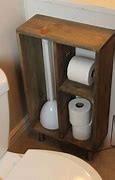 Image result for Rustic Wood Box to Three Rollos of Toilet Paper