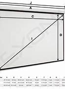 Image result for Standard Projector Screen Sizes
