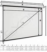 Image result for LED Projector Screen Size