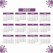 Image result for Calendar 2023 Color Violet