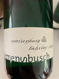 Image result for Weingut Clemens Busch Pundericher Marienburg Fahrlay Riesling Spatlese
