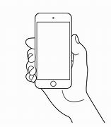 Image result for Phone in Hand Sketch