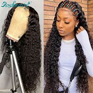 Image result for 30 Inch Deep Wave Lace Front Wig