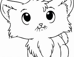 Image result for Cute Cartoon Cat Coloring Pages