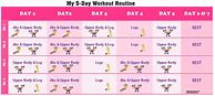 Image result for Home Workout Schedule