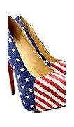 Image result for Stars and Stripes High Heels