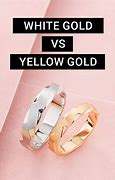 Image result for White Gold vs Yellow Gold