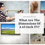 Image result for Samsung 65 Inch LED TV Dimensions