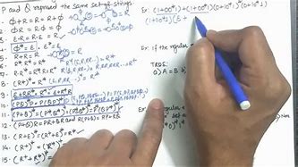 Image result for Identities of Regular Expression