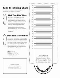 Image result for Children's Shoe Size Chart