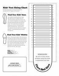 Image result for Measure Foot Size Printable Chart