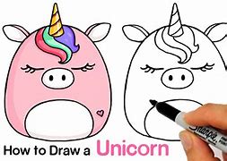 Image result for Pink Fluffy Unicorn Drawing Tutorial