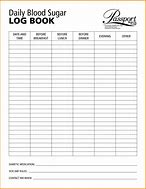 Image result for Printable Blood Glucose Log Book